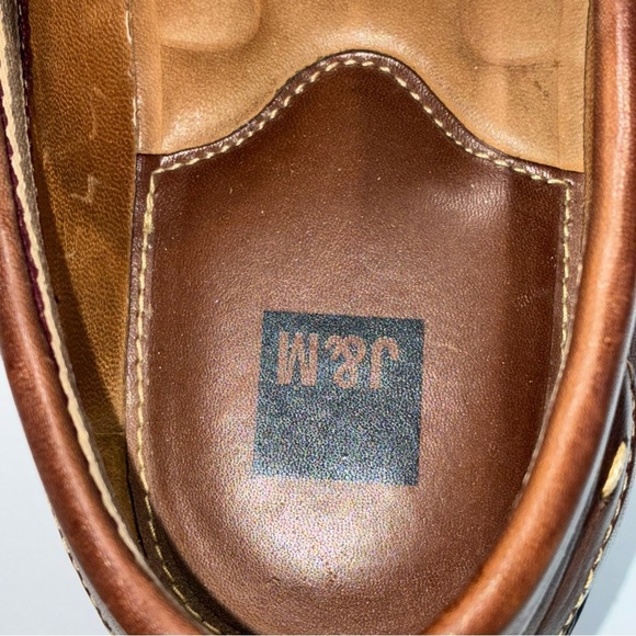 Johnston & Murphy Cort Moc Toe Venetian Loafers Mens Sz 11 M Brown Leather Shoes - Picture 6 of 8